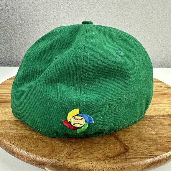 New Era 59Fifty Mexico World Baseball Classic Hat Cap Fitted 7 1/8 Green - Picture 6 of 6